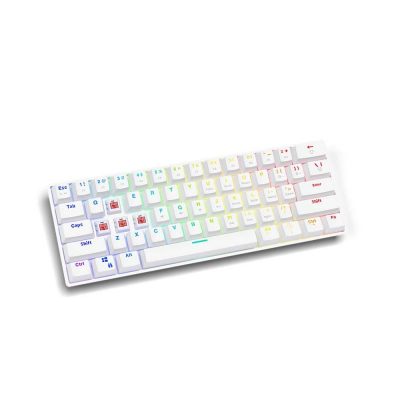 5901986047339  - Incom Group
 Klawiatura przewodowa SAVIO WHITEOUT RED mechaniczna Gaming podświetlenie RGB