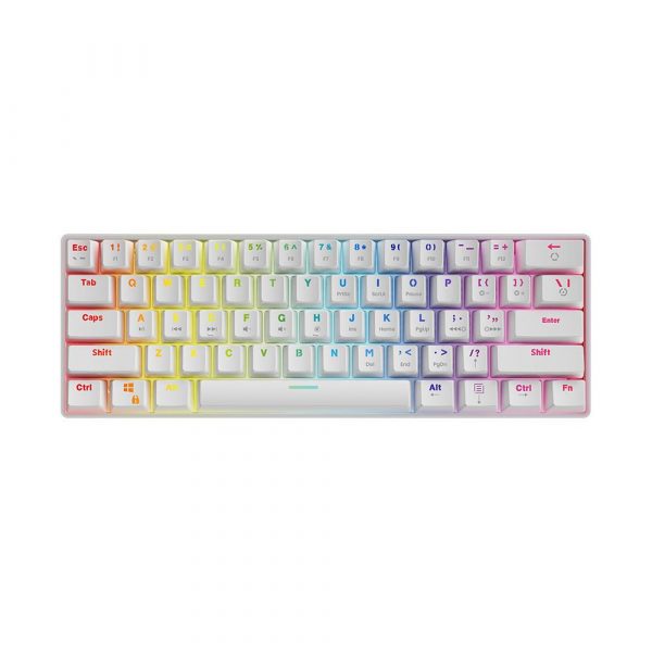 5901986047339  - Incom Group
 Klawiatura przewodowa SAVIO WHITEOUT RED mechaniczna Gaming podświetlenie RGB