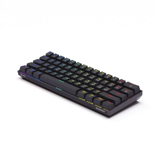 5901986047322 Klawiatura przewodowa SAVIO BLACKOUT BROWN mechaniczna Gaming podświetlenie RGB  - Incom Group
