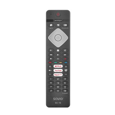  - Incom Group
 5901986048244 Pilot uniwersalny/zamiennik Savio RC-16 do TV Philips, SMART TV