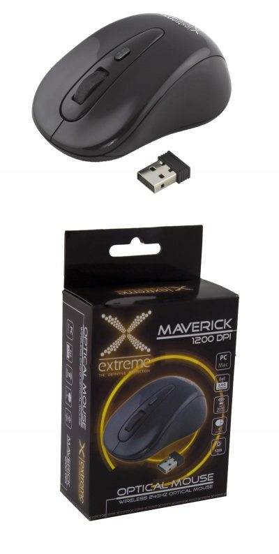 5901299903391  - Incom Group
 Mysz bezprzewodowa Extreme 3D MAVERICK optyczna 2,4GHz czarna