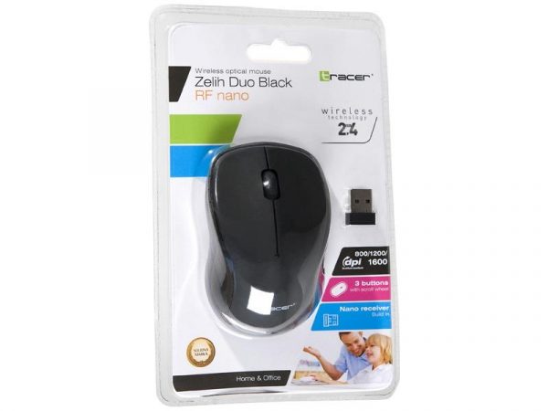  - Incom Group
 Mysz bezprzewodowa Tracer Zelih Duo Black RF nano 5907512854358