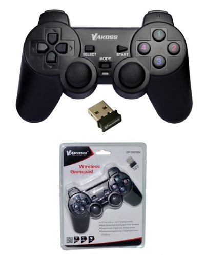 Gamepad bezprzewodowy VAKOSS GP-3925BK USB funkc Dual Shock 4718308442014  - Incom Group
