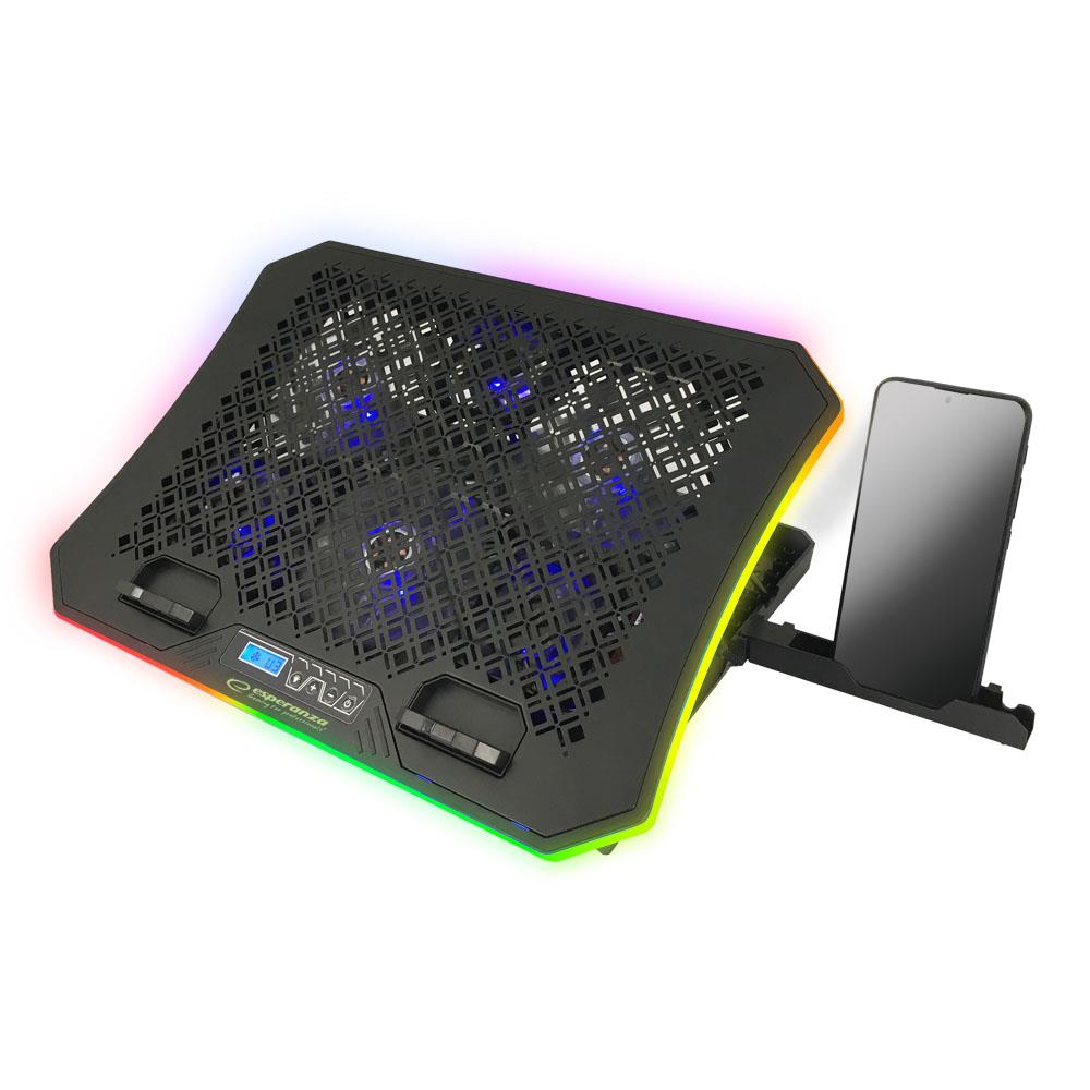 Podstawka chłodząca pod notebook Esperanza EGC109 LED RGB GALERNE Gaming  - Incom Group
 5901299957851