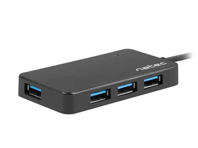 5901969417180 Hub USB Natec Silkworm 4xUSB 3.0 czarny USB-C  - Incom Group
