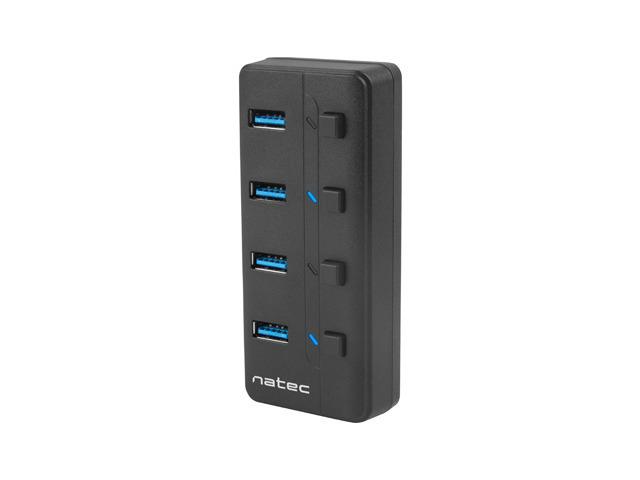  - Incom Group
 Hub USB Natec 4x USB 3.0 Mantis 2 z włącznikiem + zasilacz 5901969425284