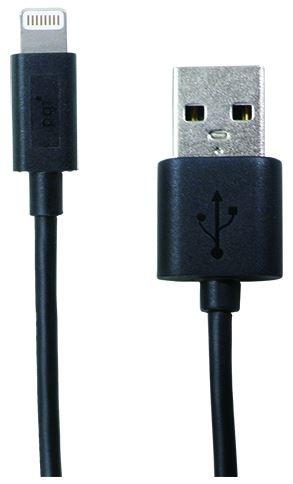 4716329679747 Kabel USB - Lightning PQI 1,8m, czarny, iPhone, iPad  - Incom Group
