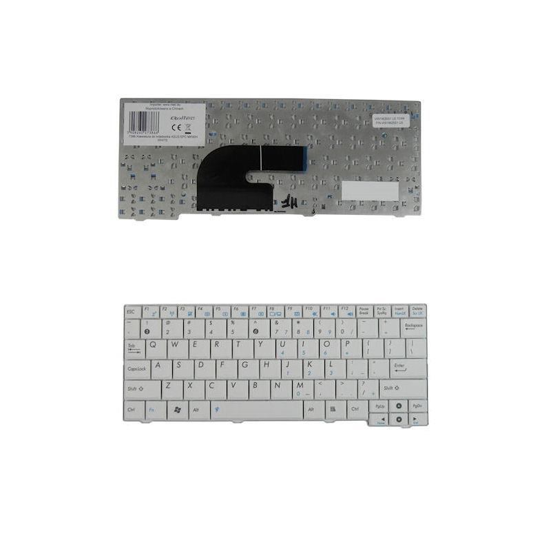 5908260273866 Klawiatura Qoltec do Asus EPC MK90H, Biała  - Incom Group
