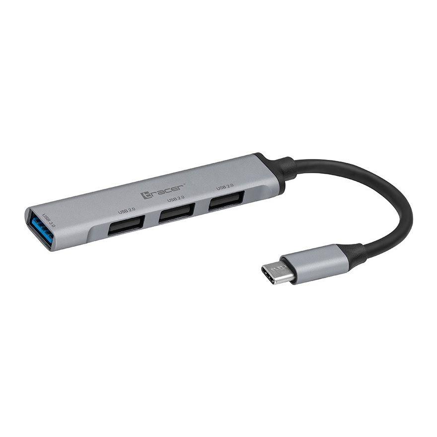 HUB USB 3.0 Tracer H40, 4 ports, USB-C 5907512868652  - Incom Group
