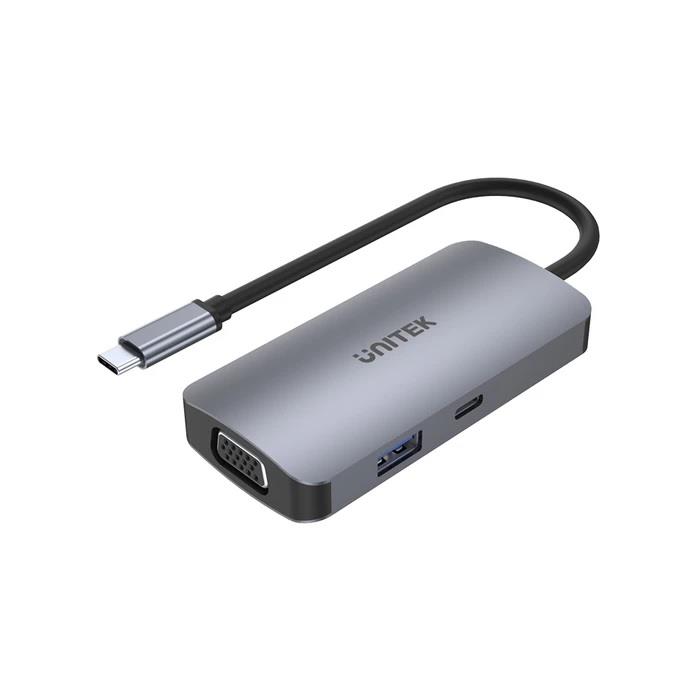 Hub USB-C Unitek D1051A 1x USB 3.1, VGA, 2x HDMI, PD  - Incom Group
 4894160042972