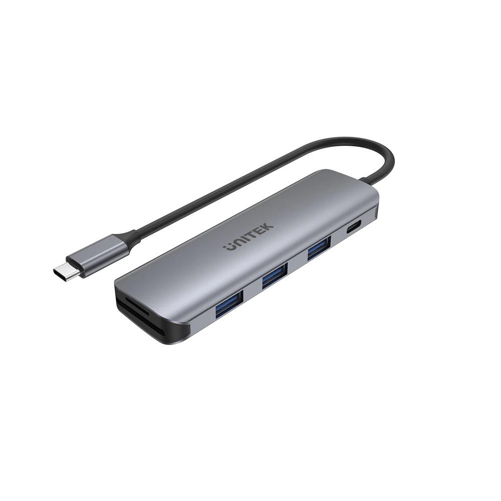 4894160042811  - Incom Group
 Hub USB-C Unitek H1107C 3x USB 3.1 Gen 1, PD 100W, SD/microSD