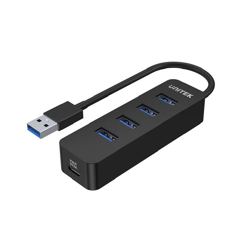 HUB USB-A Unitek H1117A 4xUSB-A 3.1, aktywny, 10W 4894160047656  - Incom Group
