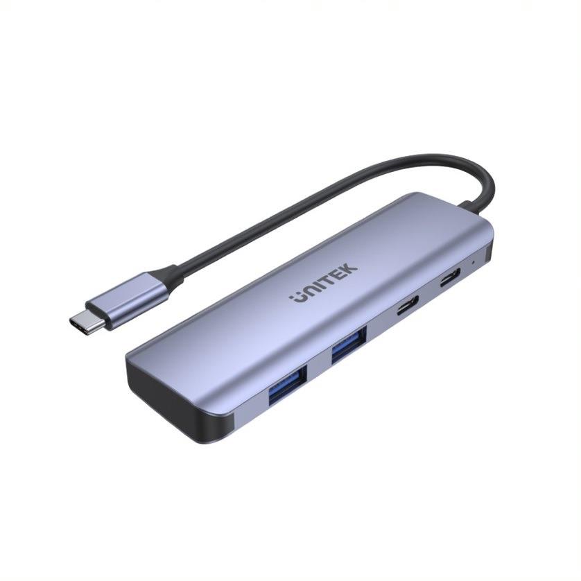 4894160048042 Hub USB-C Unitek H1107Q 3.1, 2x USB-A, 2x USB-C, 5Gbps  - Incom Group
