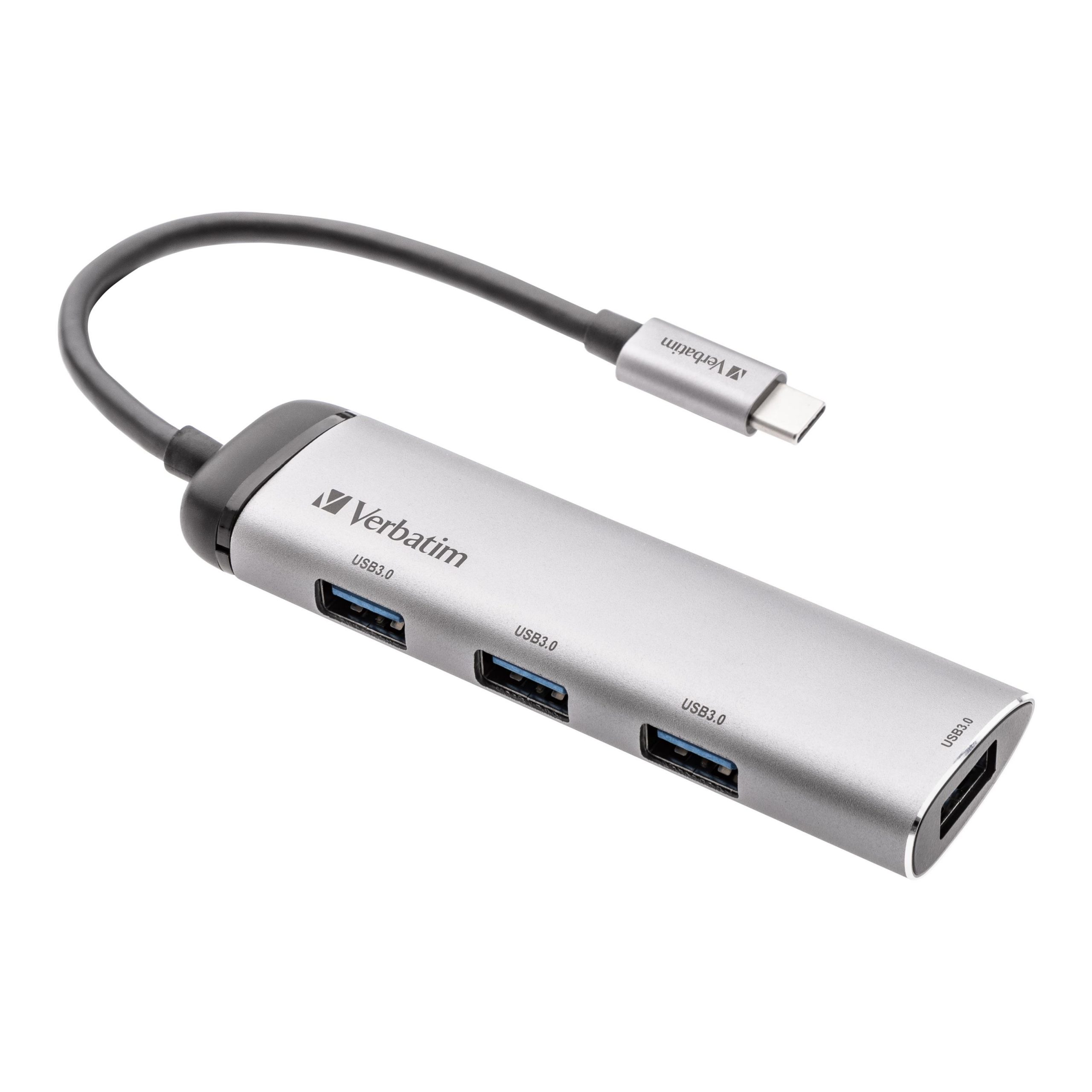 Hub USB Verbatim Multi Port 4x USB 3.0 1x USB-C 0023942491477  - Incom Group
