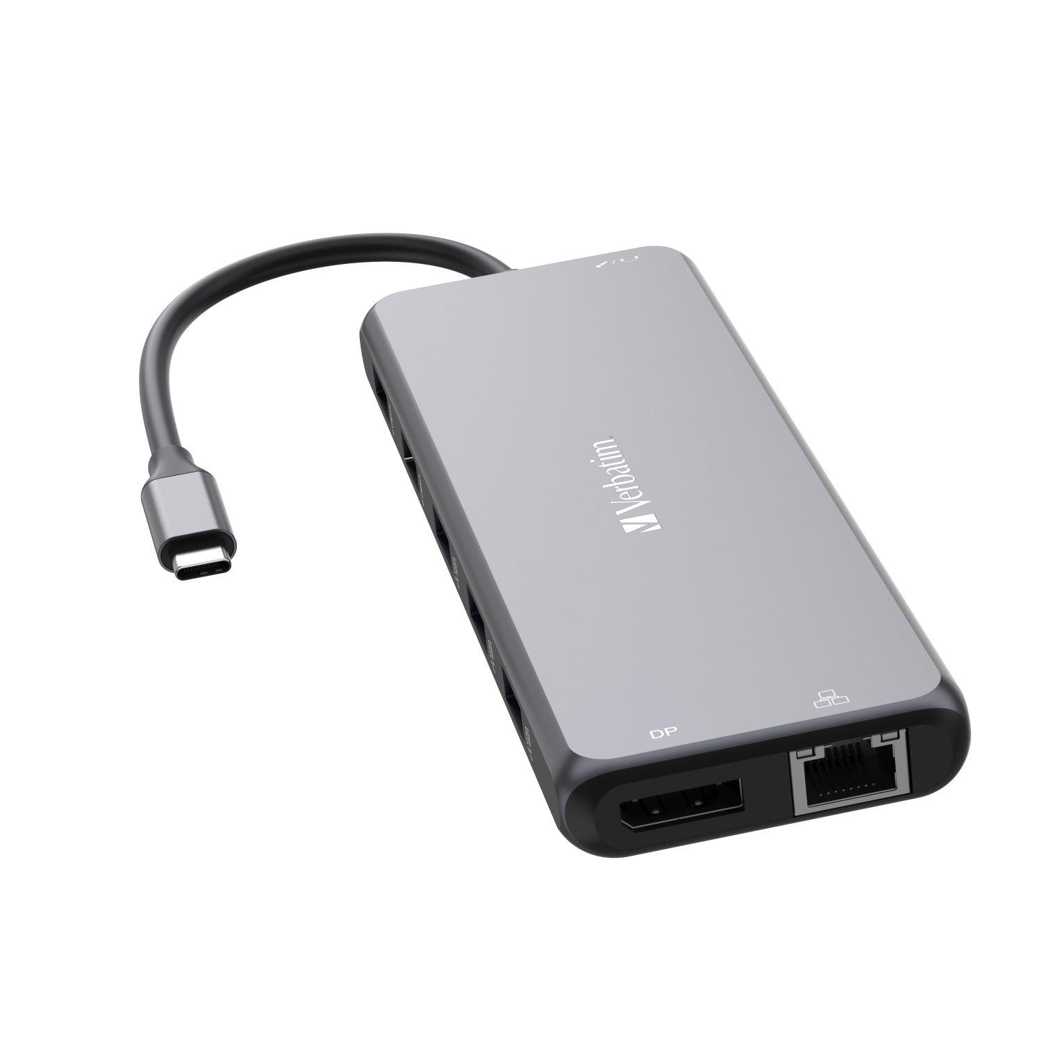 0023942321538 Hub USB Verbatim Multi Port CMH-13: 2x USB-C PD, 1xUSB-A 3.1, 3xUSB-A 3.0, 2xUSB-A 2.0, 2xHDMI, DisplayPort, RJ-45, audio  - Incom Group
