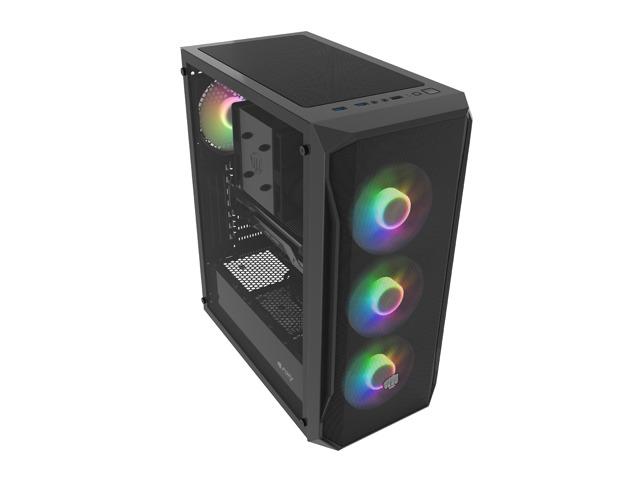  - Incom Group
 Obudowa Fury SHOBO SH4F RGB ATX Midi Tower z oknem czarna 5901969444353