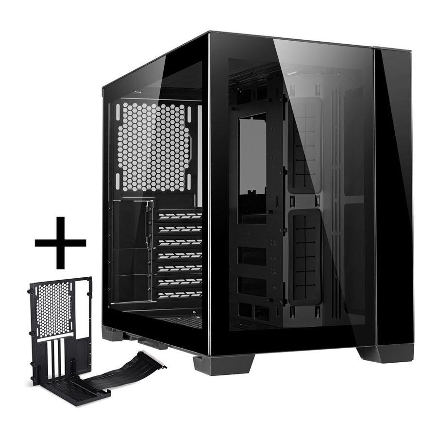  Obudowa Lian Li O11D MINI-X ATX Midi Tower bez zasilacza z oknem czarna + Mini Riser Card  - Incom Group
