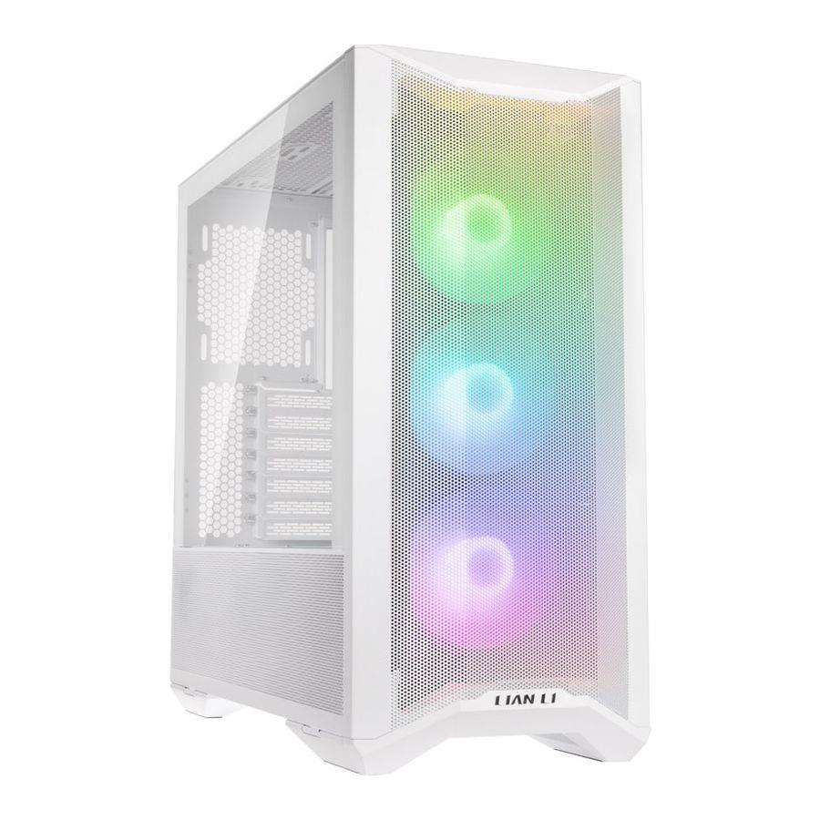 Obudowa Lian Li LANCOOL II MESH C RGB SNOW E-ATX Midi Tower bez zasilacza z oknem biała 4718466010605  - Incom Group
