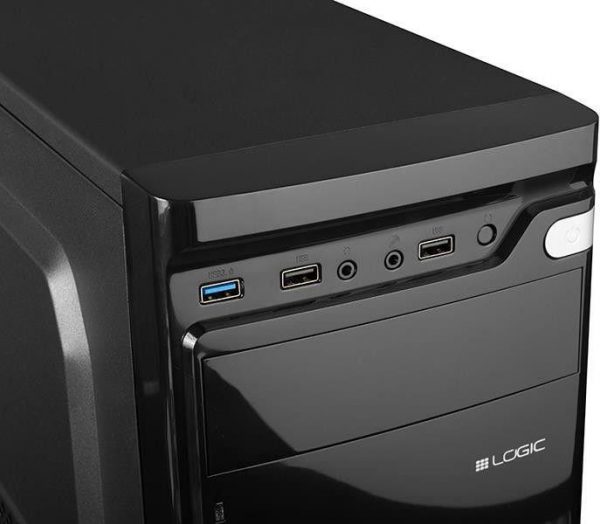 Obudowa LOGIC K1 ATX/mATX Midi USB 3.0 Black bez zasilacza  - Incom Group
 5901885246444