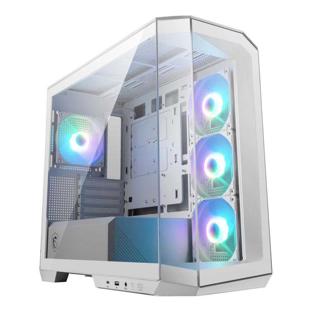  - Incom Group
 Obudowa MSI MAG PANO M100R PZ WHITE M-ATX Micro Tower z oknem, bez zasilacza 4711377136488