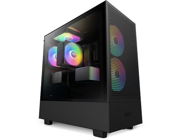 Obudowa NZXT H5 Flow RGB Midi Tower czarna z oknem  - Incom Group
 5056547203553