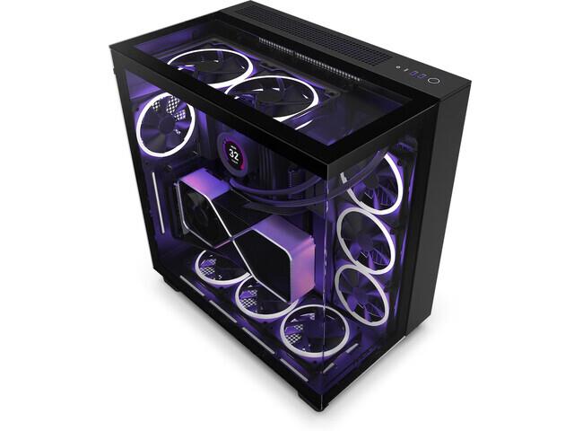 Obudowa NZXT H9 Elite RGB Midi Tower czarna z oknem 5056547202433  - Incom Group
