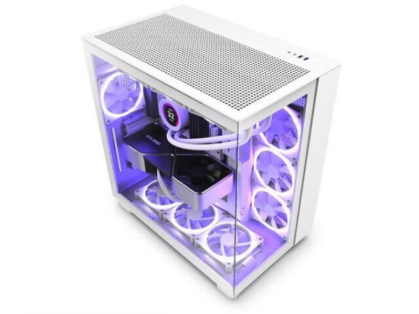 Obudowa NZXT H9 Flow RGB Midi Tower biała z oknem 5056547202419  - Incom Group
