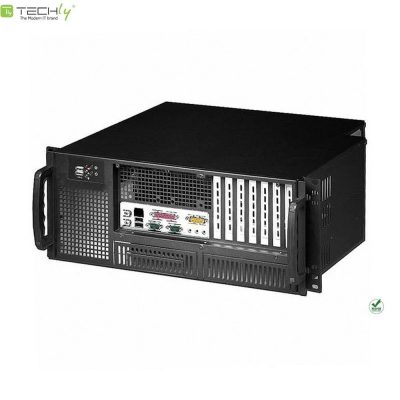 Obudowa serwerowa Techly  PC ATX Rack 19" 4U, czarna 8057685307377  - Incom Group
