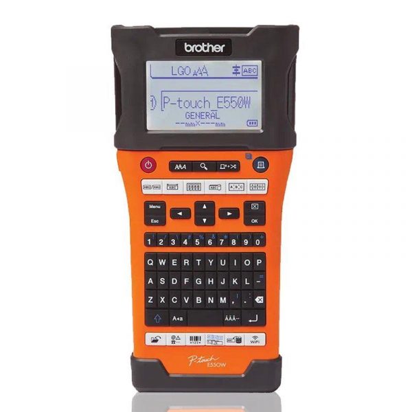 Drukarka etykiet Brother P-touch PT-E550WNIVP pomarańczowa 4977766808897  - Incom Group
