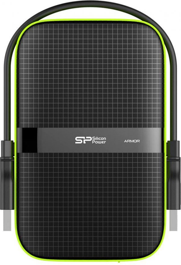 Dysk zewnętrzny Silicon Power ARMOR A60 1TB 2,5" USB 3.0 BLACK-GREEN/PANCERNY wstrząso/pyło i wodoodporny IPX4  - Incom Group
 4712702635997