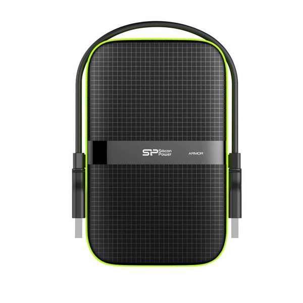  - Incom Group
 4712702658521 Dysk zewnętrzny Silicon Power ARMOR A60 5TB 2,5" USB 3.0 BLACK-GREEN/PANCERNY wstrząso/pyło i wodoodporny IPX4