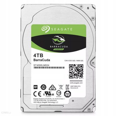 8719706003056  - Incom Group
 Dysk SEAGATE BarraCuda® ST4000LM024 4TB 2,5" 5400 128MB SATA III