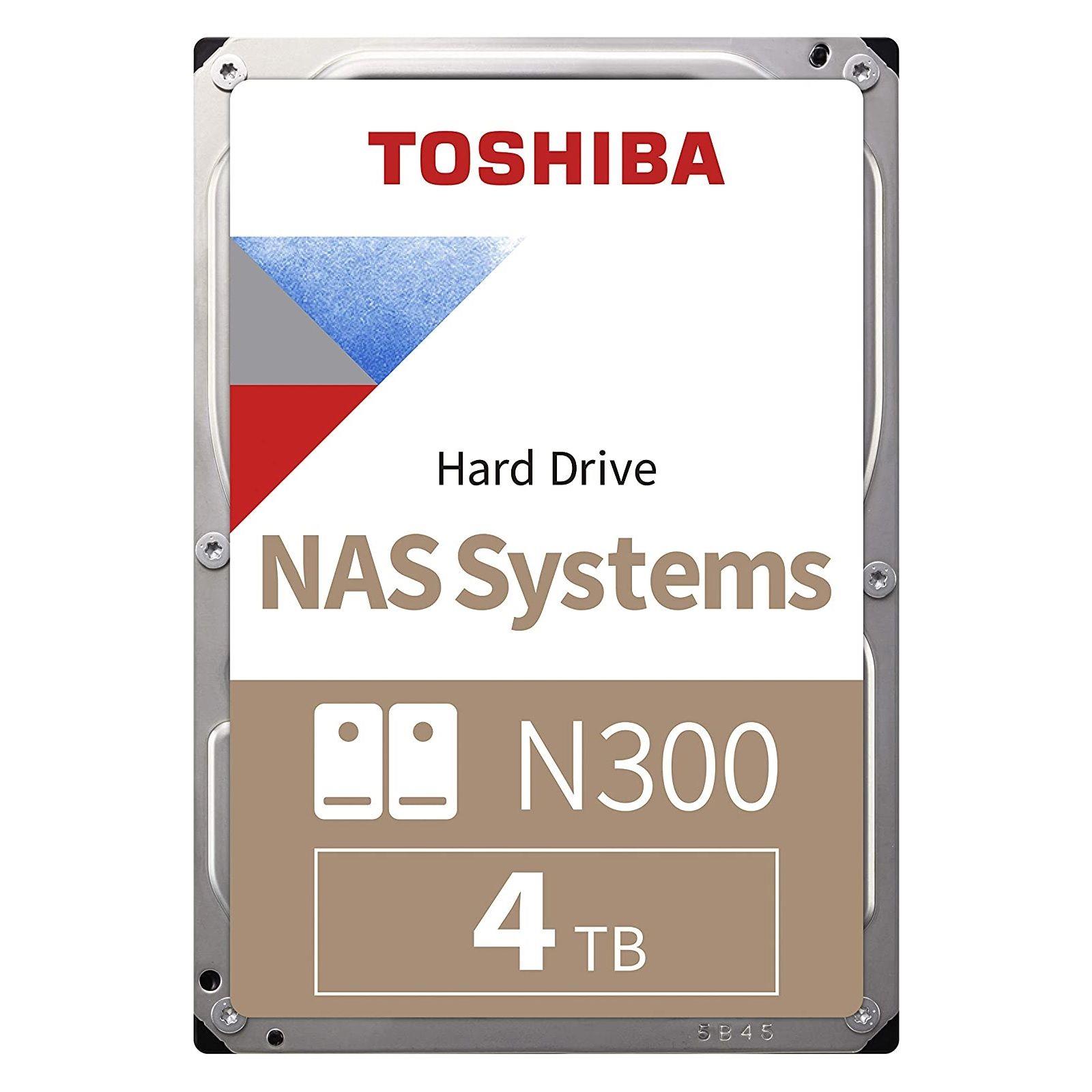 Dysk Toshiba N300 HDWG440UZSVA 4TB 3,5" 7200 256MB SATA III NAS BULK 4260557512005  - Incom Group
