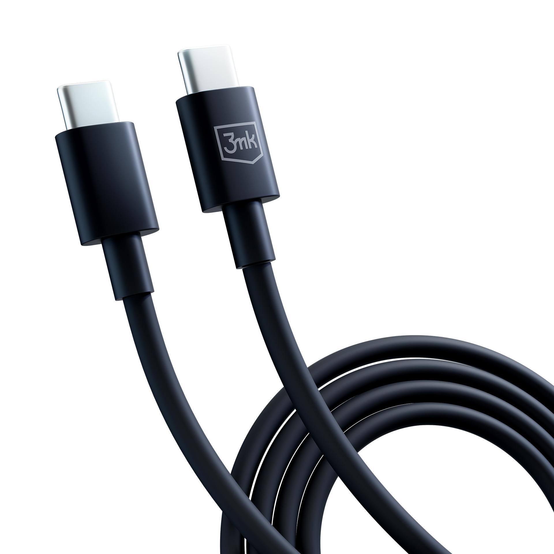 Kabel USB C do C - 3mk Hyper Cable C to C 100W 1.2m Czarny 5903108541220  - Incom Group
