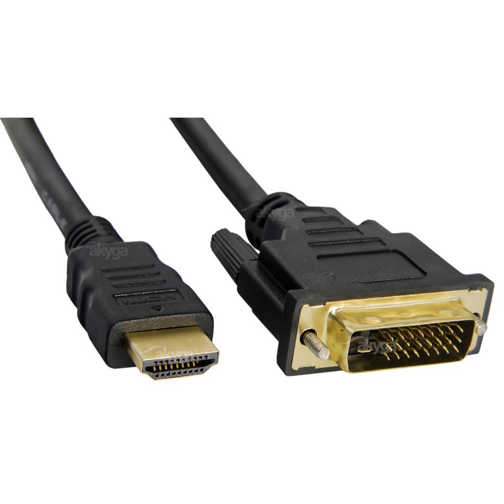  - Incom Group
 5901720133489 Kabel DVI - HDMI Akyga AK-AV-11 DVI-D (M) (24+1) - HDMI (M) 1,8m czarny