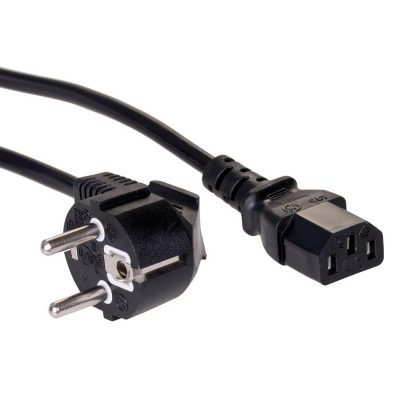  - Incom Group
 Kabel zasilający Akyga AK-PC-06A CEE 7/7 - IEC C13 250V/50Hz 10A 3m czarny 5901720130853