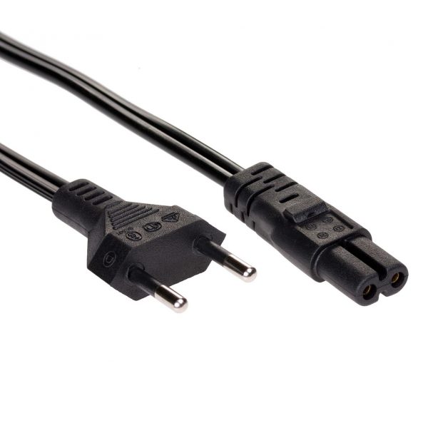  - Incom Group
 Kabel zasilający Akyga AK-RD-04A do notebooka 2pin ósemka IEC C7 0,5m wtyk EU 5901720135414