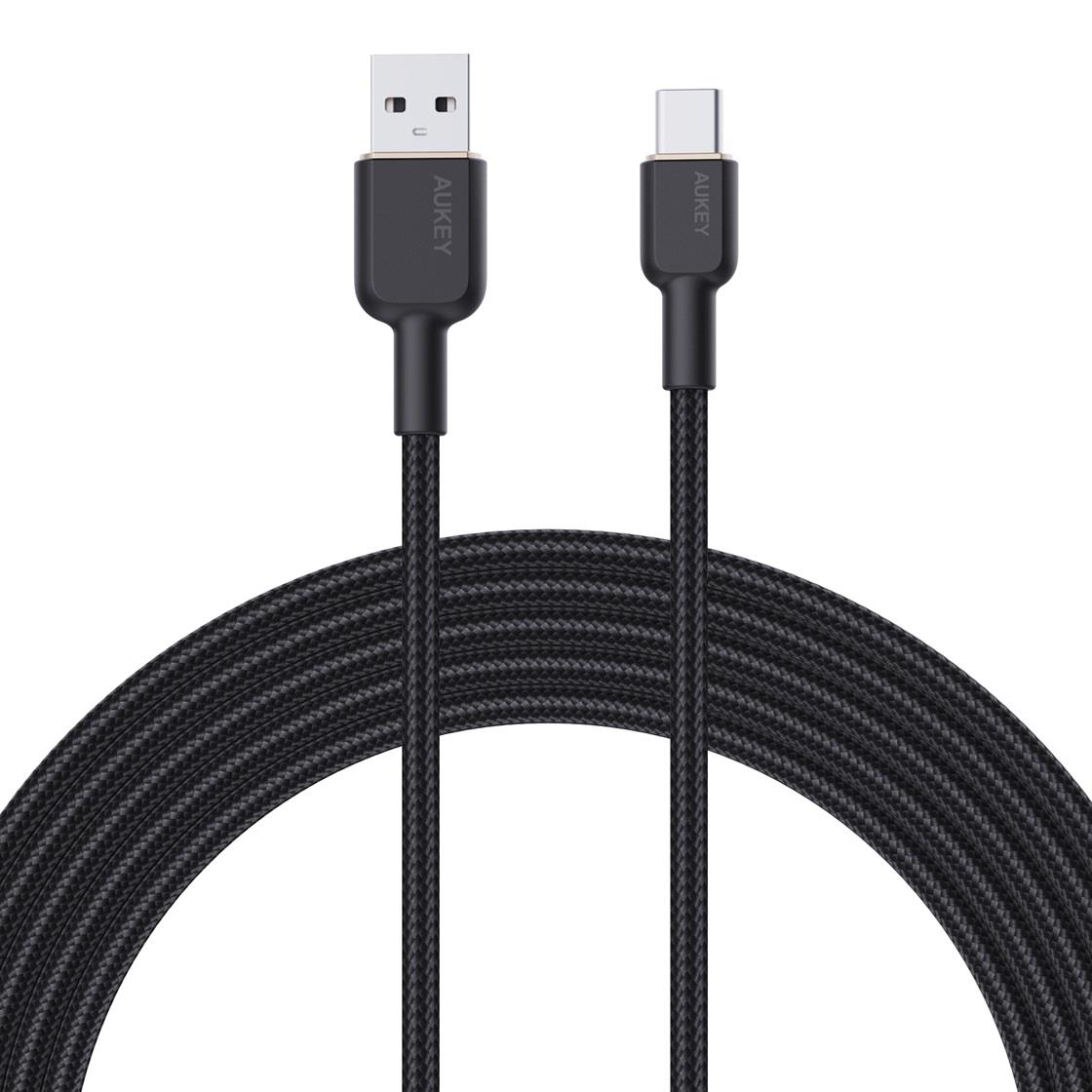 Kabel USB-C Aukey CB-NCC1 BK PD 60W, 1m, m/m 0689323785360  - Incom Group
