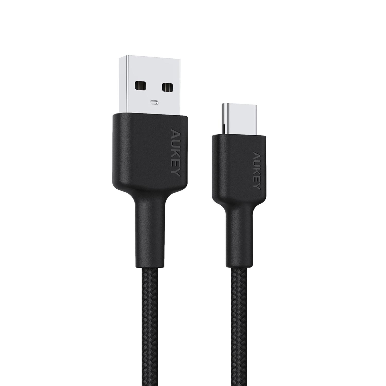 0608119201181  - Incom Group
 Kabel USB Aukey CB-CD30 BK USB-A - USB-C, QC, 0,9 m