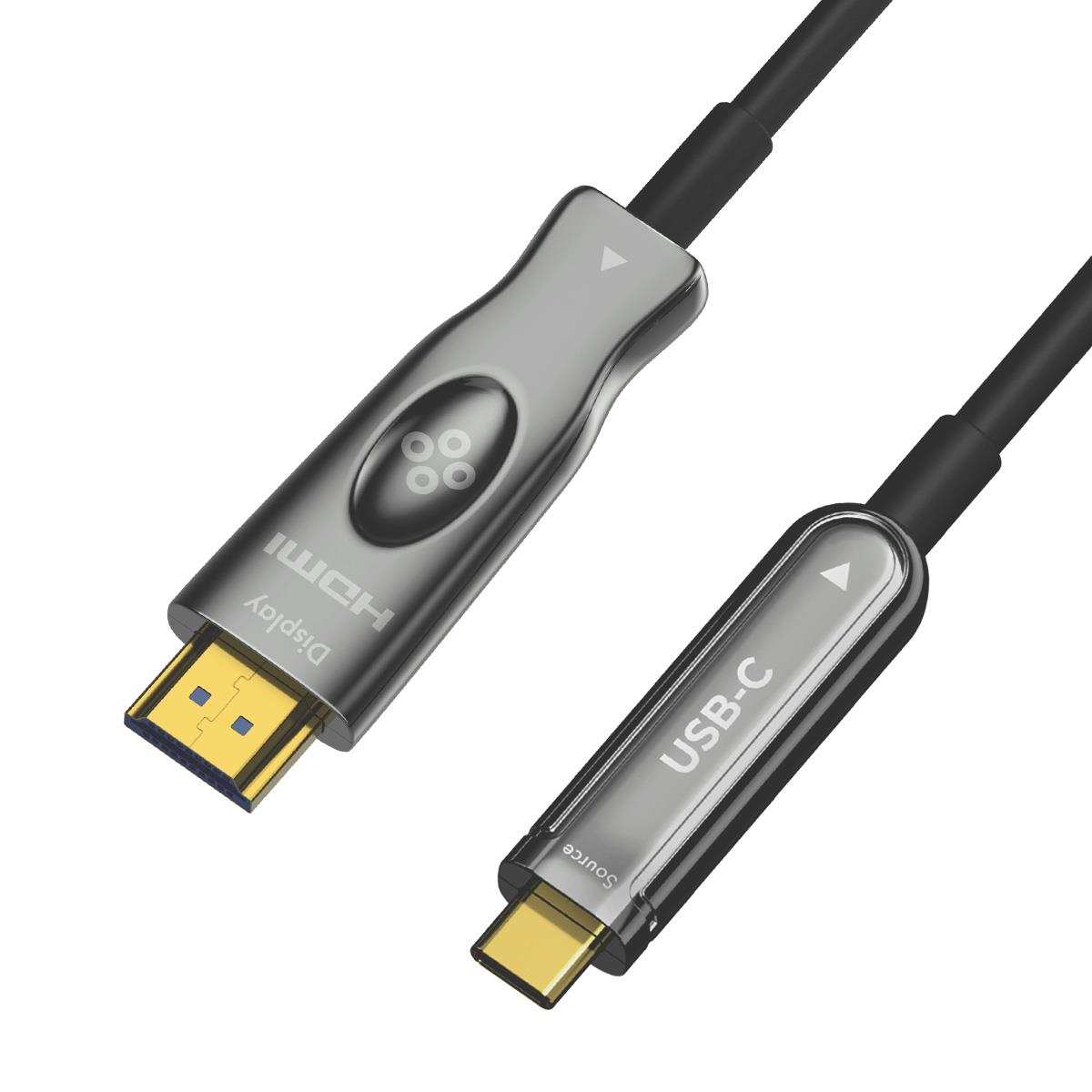 5907772507421  - Incom Group
 Kabel Optyczny HDMI CLAROC-USBC-HDMI-10M HDMI - USB-C 4K@60Hz 10m