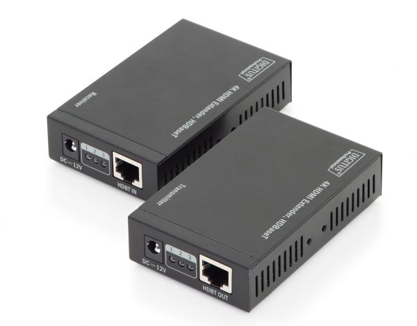 4016032429449  - Incom Group
 Przedłużacz/Extender DIGITUS DS-55500 HDMI HDBaseT do 70m po Cat.5, IR, UHD