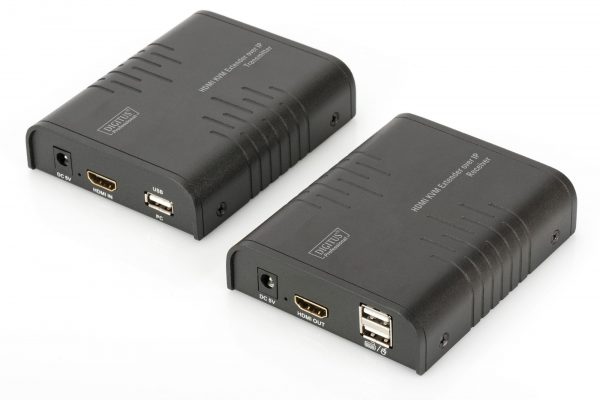 4016032429432 Przedłużacz/Extender DIGITUS KVM HDMI+USB 120m po Cat.6 UTP/IP 1080p FHD 60Hz audio (zestaw)  - Incom Group
