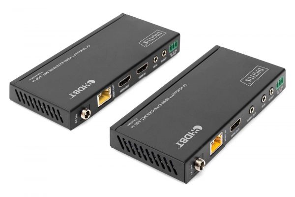 4016032478942 Przedłużacz/Extender DIGITUS HDMI HDBaseT 150m po Cat.5e/6/7 4K 60Hz PoC (Power over Cable) IR audio (zestaw)  - Incom Group
