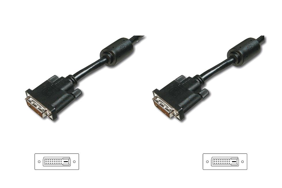  - Incom Group
 4016032298335 Kabel DVI DIGITUS AK-320101-050-S DVI-D (24+1) 2xferryt 5m czarny