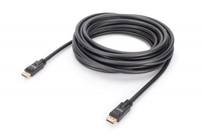 Kabel DisplayPort DIGITUS z zatrzaskami 4K 60Hz UHD Typ DP/DP M/M czarny 10m  - Incom Group
 4016032433699