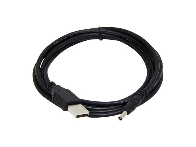 Kabel adapter Gembird CC-USB-AMP35-6 USB AM - wtyk zasilania 3,5 mm 1,8m czarny  - Incom Group
 8716309076203