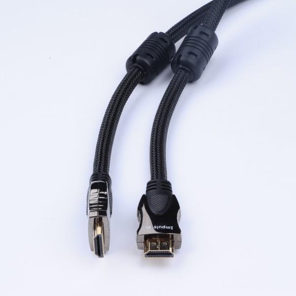 Kabel Impuls-PC HDMI-HDMI 1,8m gold/fer/Nyl/blist Miedź(99,9%) 4260201959835  - Incom Group
