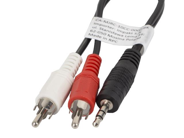  - Incom Group
 5901969414028 Kabel audio Lanberg stereo minijack - 2x Chinch M/M 2m