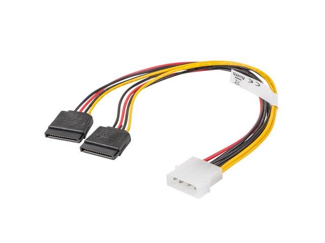 5901969413410  - Incom Group
 Kabel zasilający Lanberg Molex(M) -> 2x SATA(F) 0,3m