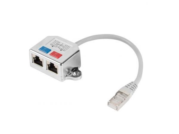 Kabel rozdzielacz LAN Lanberg RJ-45 na 2xRJ-45 FTP (2 urządzenia na 1 kablu) 5901969413328  - Incom Group
